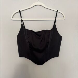 Astr Black Camisole Top